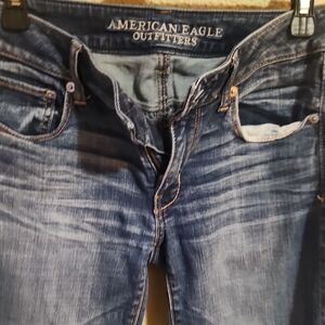 American Eagle Outfitters Women's Dark Blue Jeans